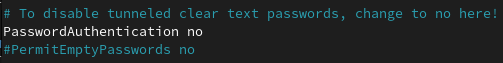 PasswordAuthenticationDisabled
